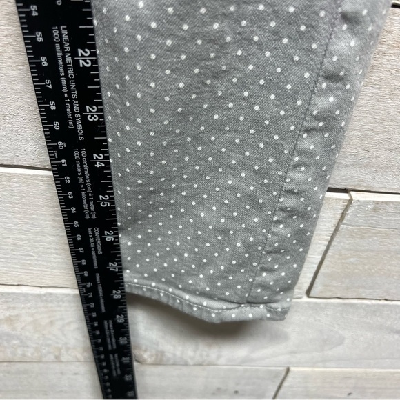 AG Adriano Goldschmied Jeans Womens 27 Stevie Ankle Slim Straight Gray Polka Dot - Picture 16 of 16